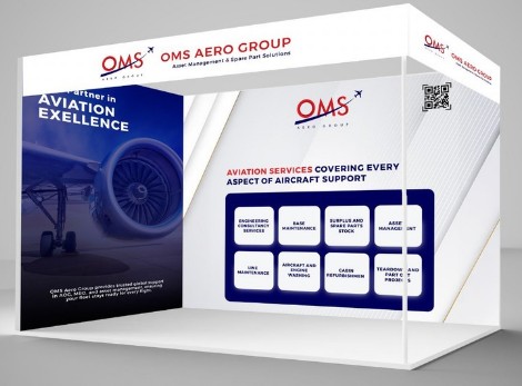 OMS Aero Group fuar standı tasarımı
